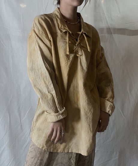 【RE;CIRCLE】Tie Dye Dyeing  Mexican shirt② /210226-008