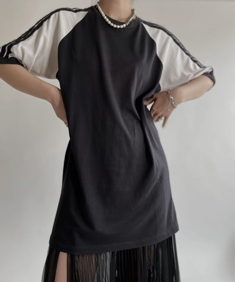 【USED】 80's adidas Short Sleeves Sports T-shirt / 220507-029