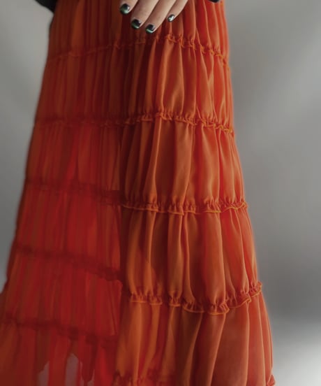 【USED 】Sheer Long Skirt/ 231125-018