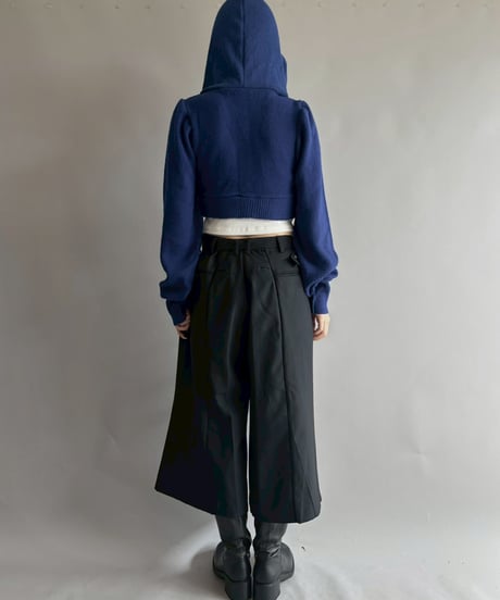 【RE;CIRCLE】 RE Hooded Acrylic Short Cardigan / 251016-004
