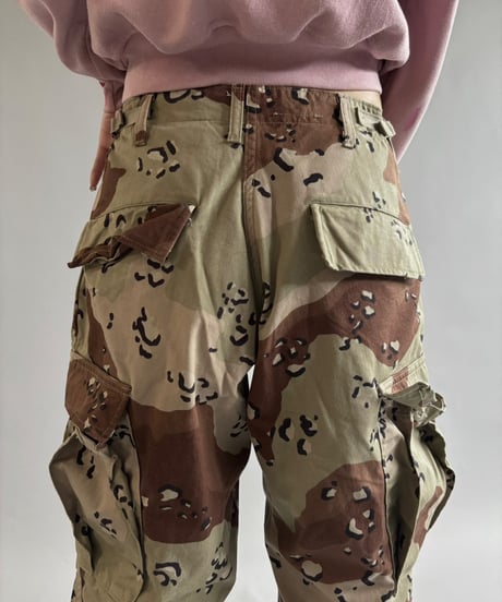 【USED】 Military Camouflage Cut Off Paint Pants /250925-007