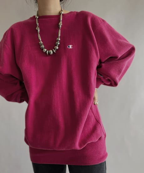 【USED】  Champion Reverse weave Pink / 220917-018