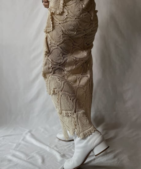 【RE;CIRCLE】  RE Crochet Lace N/S One-piece/20210819-042