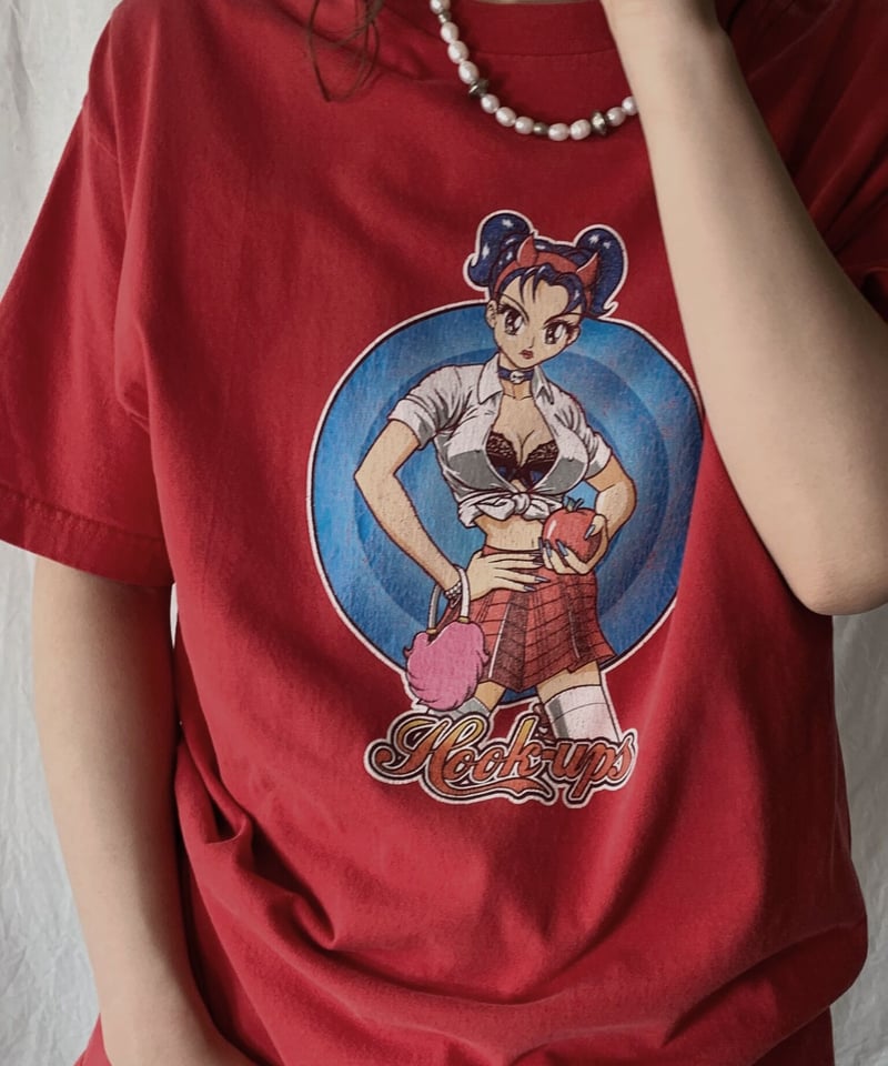 USA製HOOK-UPS プリントTシャツXLスケーター USA製HOOK-UPS プリントTシャツXLスケーター