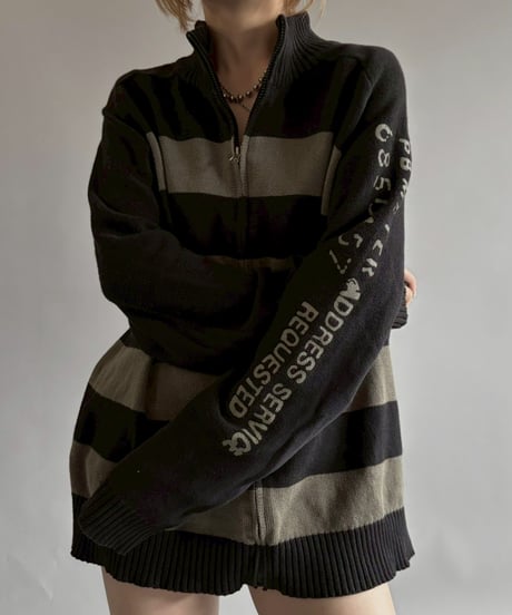 【USED】 Border Pattern Drivers Knit /251025-012