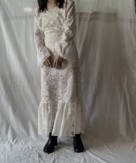 【RE;CIRCLE】 RE Lace Flare One-piece/210611-031