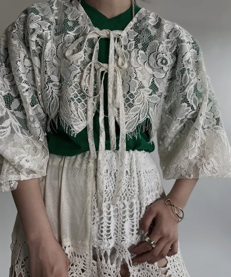 【RE;CIRCLE】 RE Crochet Lace Bolero / 220526-034