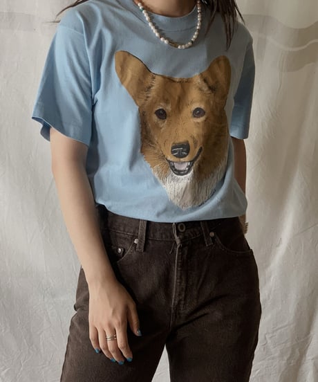 【USED】S/S T-shirt DOG③ /210604-007