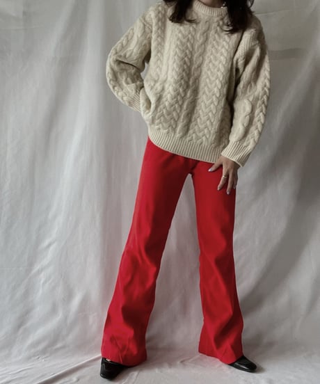【USED】 Jersey Flare Pants/211028-023