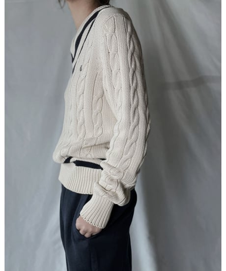 【USED】　FRED PERRY Cable Knit/220127-013