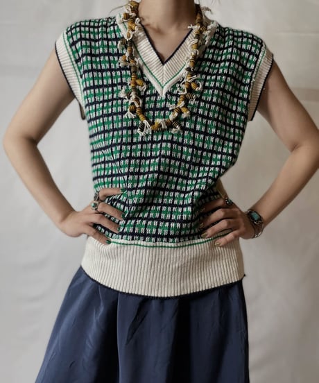 【USED】  Crochet Vest/20210819-018