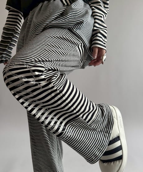 【RE;CIRCLE】 RE Border Easy Pants  /  250403-006