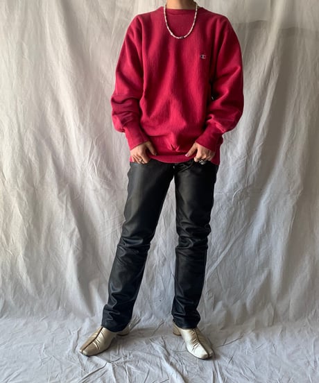 【USED】90's USA Champion Reverse Weave Sweat One Point /210213-010