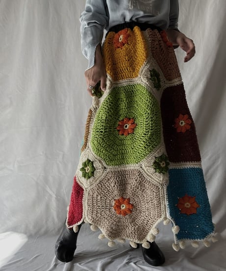 【RE;CIRCLE】 RE Granny Long Skirt⑥/211110-013
