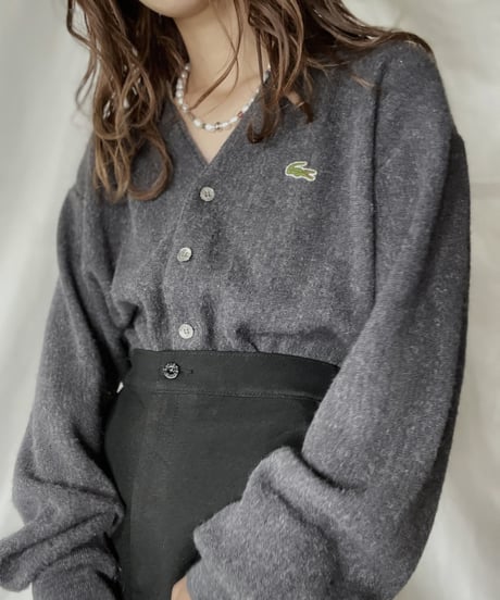 【USED】   LACOSTE Knit Cardigan⑨/211126-017