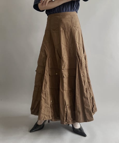【USED 】Cordelia Design Multi Pocket Long Skirt/ 240429-015