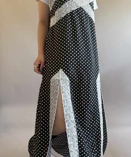 【RE;CIRCLE】 RE Dot Pattern Camisole Long One-Piece / 260514-010