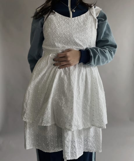 【USED】 White Cotton Top Camisole One-piece / 230318-006