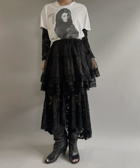 【USED】 Sheer Poly Skirt / 230701-016