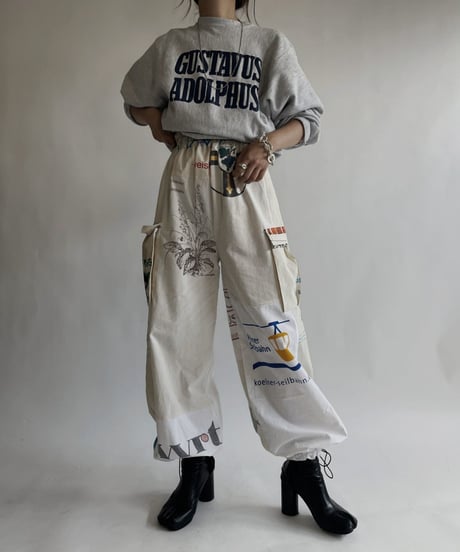 【RE;CIRCLE】 RE Eco-Friendly Bag Draw Cord Pants / 220825-021