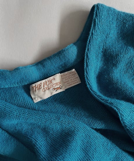 【USED】  The Fox Collection Acrylic Knit Cardigan / 221008-024