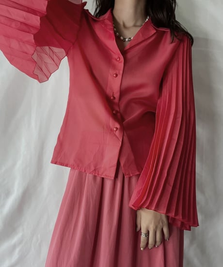 【USED】  Poly See-through L/S Blouse/210921-029