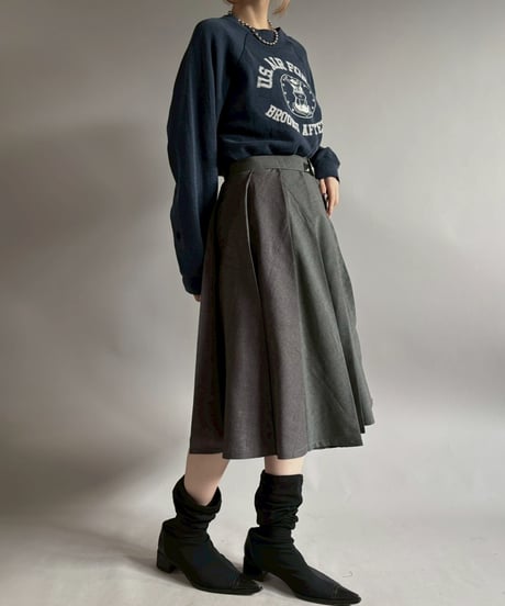 【RE;CIRCLE】 RE Suit Pleats Wrap Skirt/ 260108-007