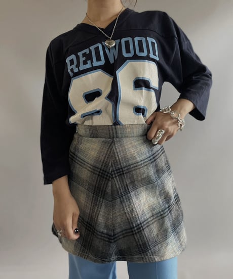 【USED】 Check Patterned Mini Skirt / 230923-026
