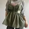 【RE;CIRCLE】 RE U.S Military Rebuild Corset Bustier Khaki / 260423-008