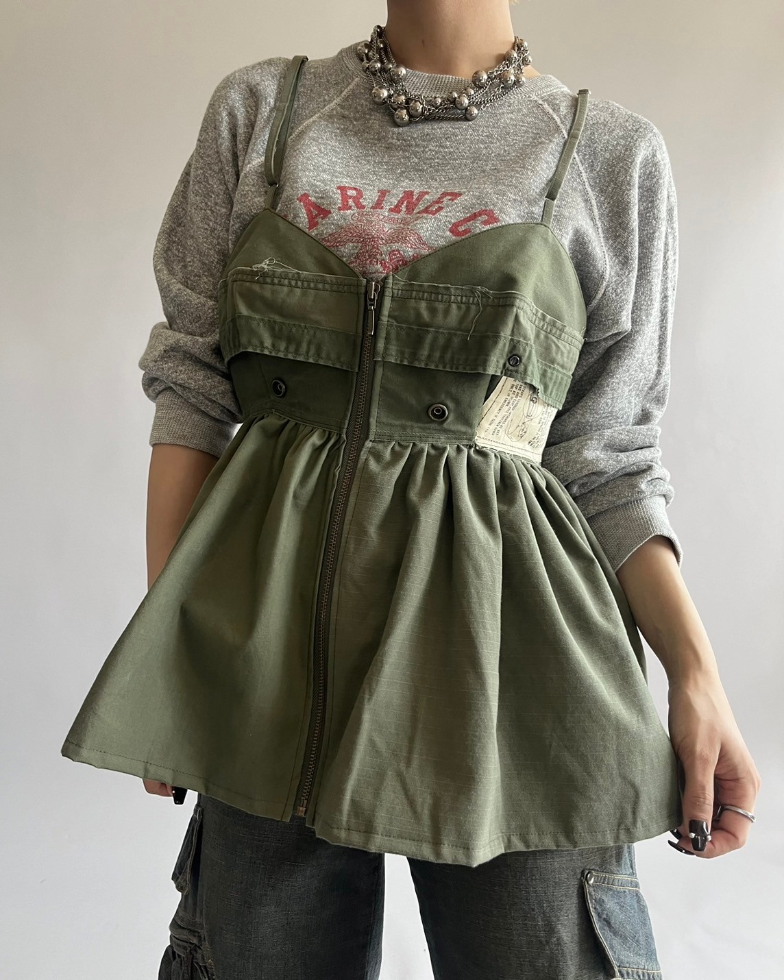 RE;CIRCLE】 RE U.S Military Rebuild Corset Bust