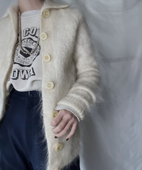 【USED】 Acrylic Knit Cardigan/ 220120-051