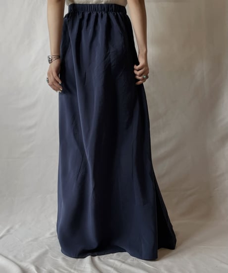 【USED】 Poly Long Skirt②/20210819-017