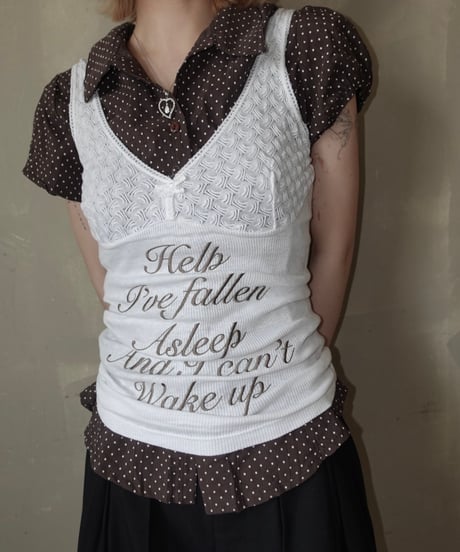 【RE;CIRCLE】 Re Embroidered Camisole Top  /  250724-023