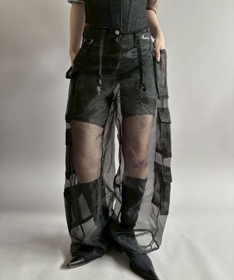【USED】 Sheer Organdy Pants /260411-010