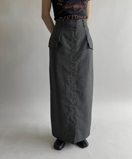 【USED】 Cargo Pocket Long Skirt /250426-019
