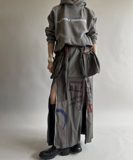 【RE;CIRCLE】RE Eco-Friendly Bag Belt Bag Skirt Glay / 240905-037
