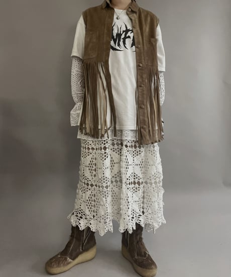【USED】 Suede Shirt Vest / 230304-007