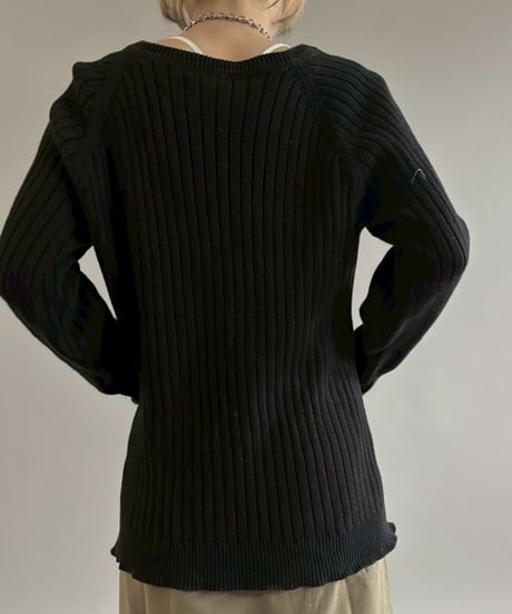 【USED】 Lauren Ralph Lauren Zip Design Knit Top / 260221-020