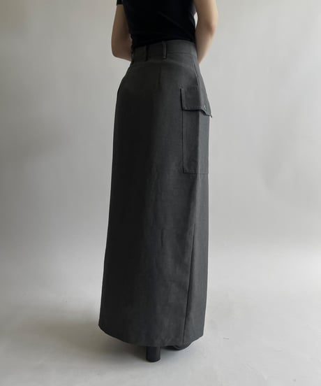 【USED】 Cargo Pocket Long Skirt /250426-019