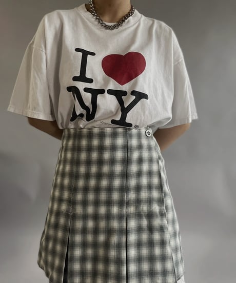 【USED 】Check Patterned Mini Skirt/ 240505-027
