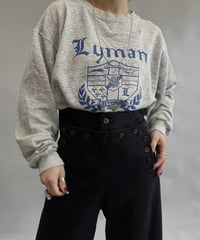 【USED】 Made in USA Hanes Lyman L/S Sweat Top /231223-014