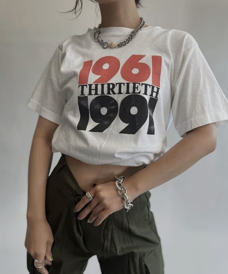 【USED】 T Shirt "1961 thirtieth 1991" / 220806-013