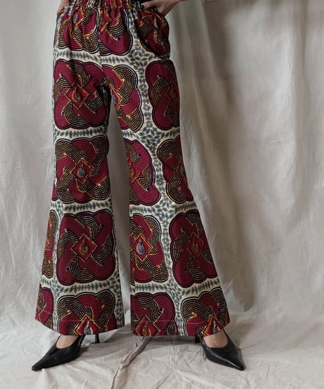 【RE;CIRCLE】 RE African Batik Flare Pants②/210428-013