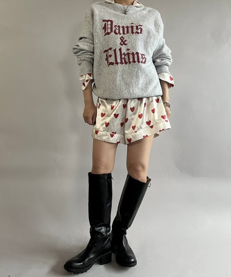【USED】 MUMU Heart Patterned Pajama Set Up  /241109-016