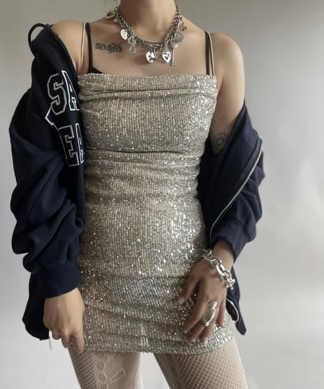 【USED】 Spangle Camisole One-Piece /240914-041