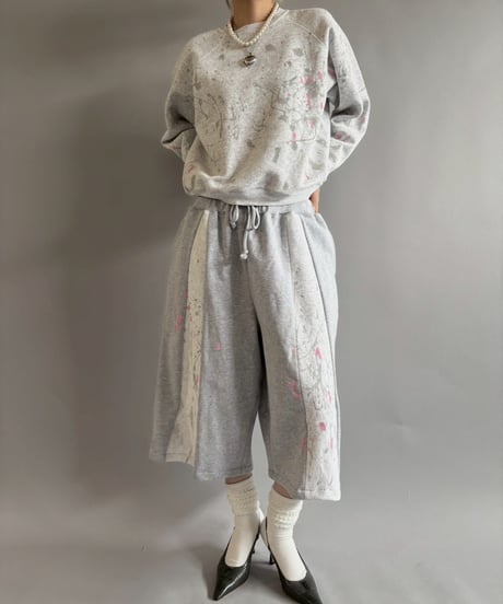 【USED】 Paint Short Sweat / 250925-013