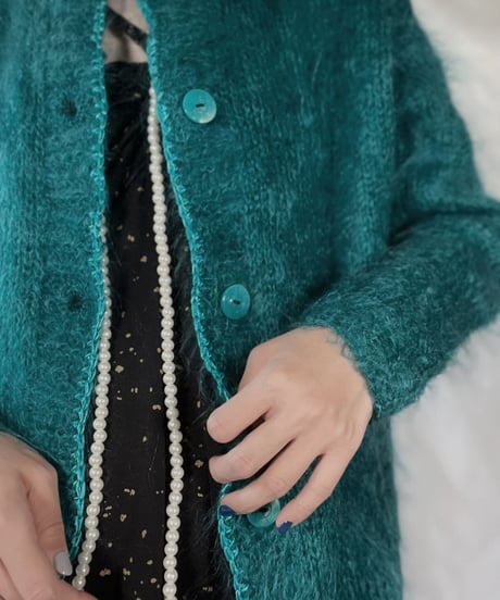 【USED】    Mohair Knit Cardigan/211216-020