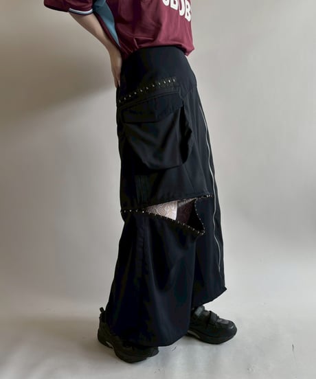 【RE;CIRCLE】 RE Suit Asymmetry Long Skirt/ 250717-018