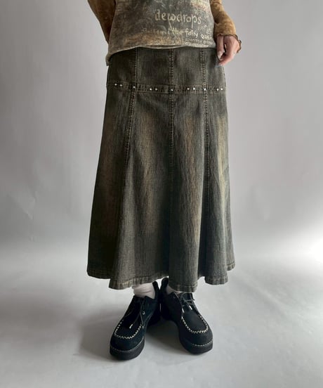 【USED】 Denim Flare Skirt / 251108-012