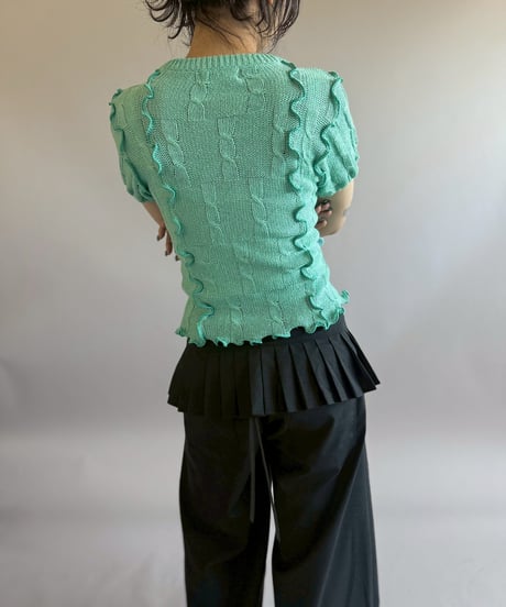 【RE;CIRCLE】 RE Napoleon Knit Top / 260514-001